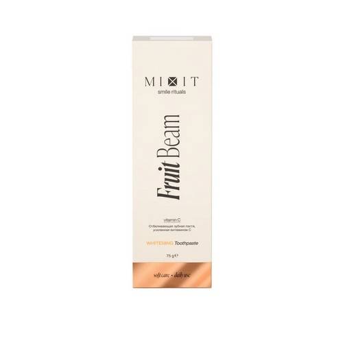 Паста зубная MIXIT Fruit Beam отбеливающая с витамином С, 75 г