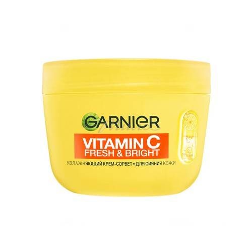Крем-сорбет для лица GARNIER Vitamin C Fresh&Bright для сияния кожи, 85 мл