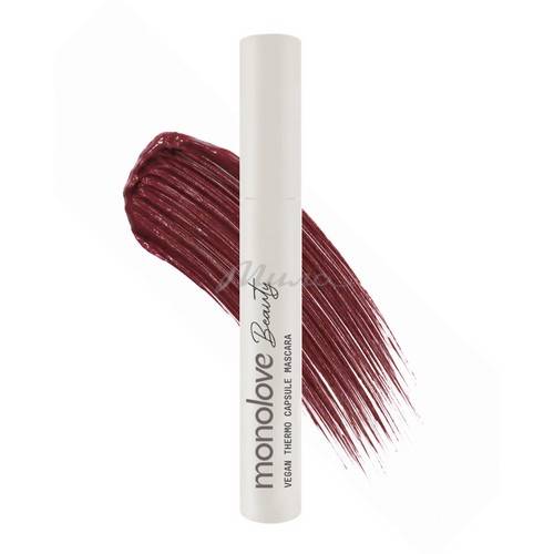 Термотушь для ресниц MONOLOVE BEAUTY Thermo Capsule Mascara Vegan удлиняющая vegan, тон wine, 12 мл #3