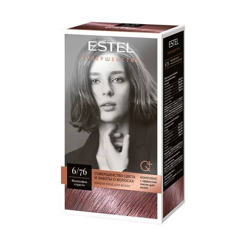 Краска-уход для волос ESTEL Совершенство, тон 6/76 тёмно-русый коричнево-фиолетовый