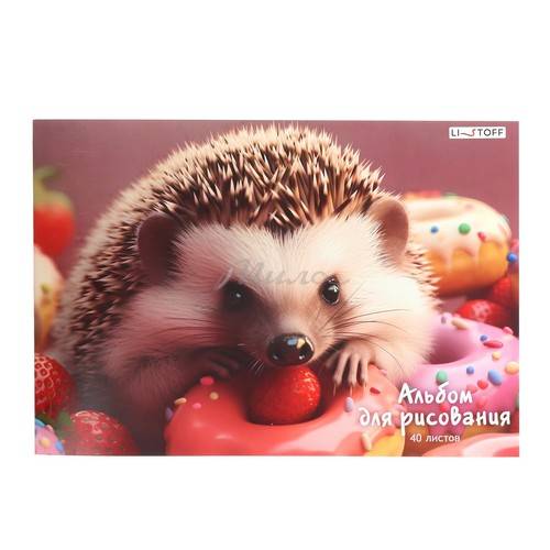 Альбом для рисования на склейке, 40 л, арт. А402497