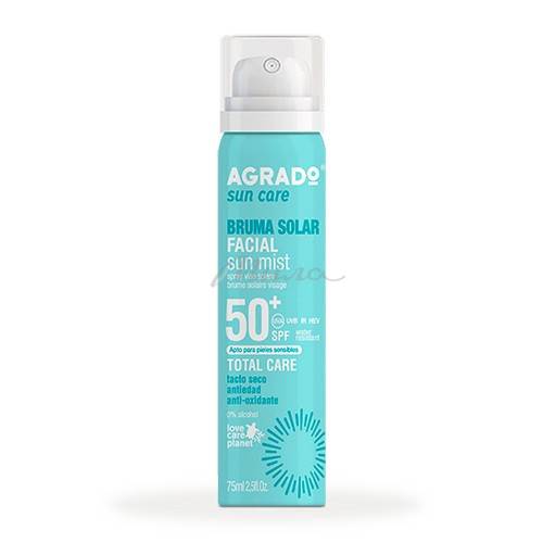 Мист сухой AGRADO Солнцезащитный SPF 50, 75мл