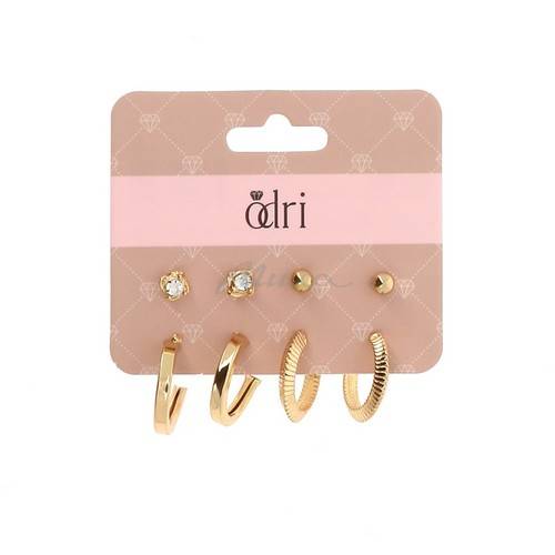 Серьги ODRI, 4 пары, арт. 7012305567