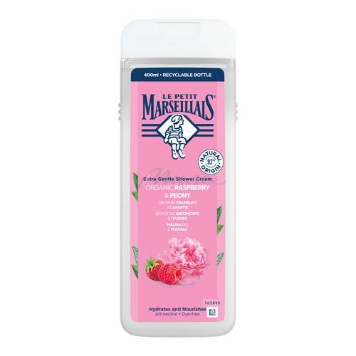 Гель для душа LE PETIT MARSEILLAIS ORGANIC Organic Raspberry Peony Малина и Пион, 400 мл