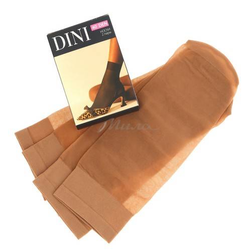 Носки женские DINI Daily 40 ден, размер 23-25, цвет natural, 2 пары #2