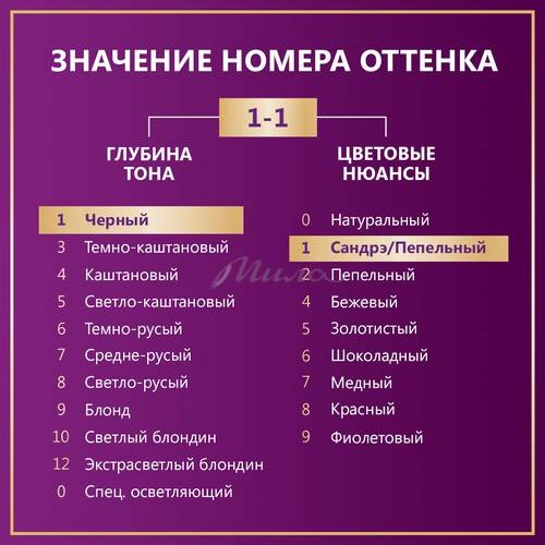 Крем-краска для волос ПАЛЕТТ Интенсивный цвет, тон C1 иссиня-черный, 110 мл #11