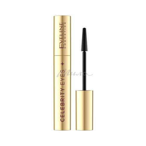 Тушь для ресниц EVELINE Cosmetics Celebrity Eyes Ублиняющая и объемная, черный