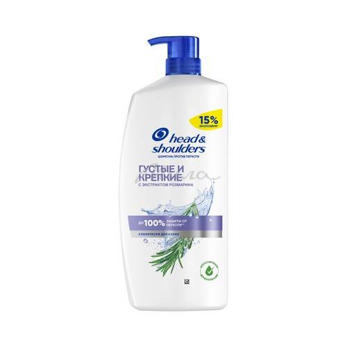 Шампунь против перхоти HEAD&SHOULDERS Густые и Крепкие, 800 мл