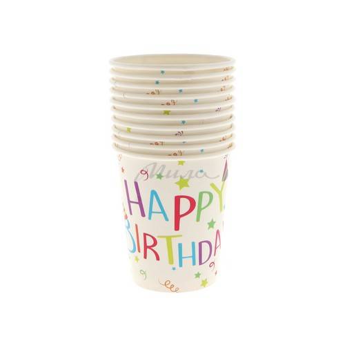 Набор праздничных стаканов Happy Birthday, 10 шт, арт. 7012305700