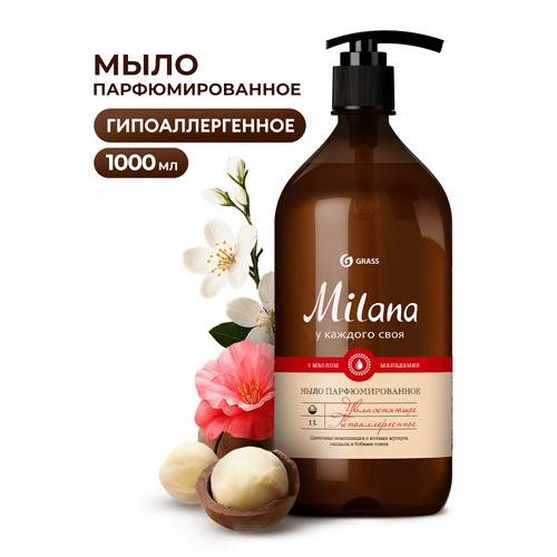 Мыло жидкое GRASS Milana Мускус и сандал парфюмированное, 1000 мл #2