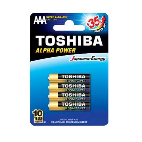 Батарейка TOSHIBA Alkaline LR03 BP-4 Super
