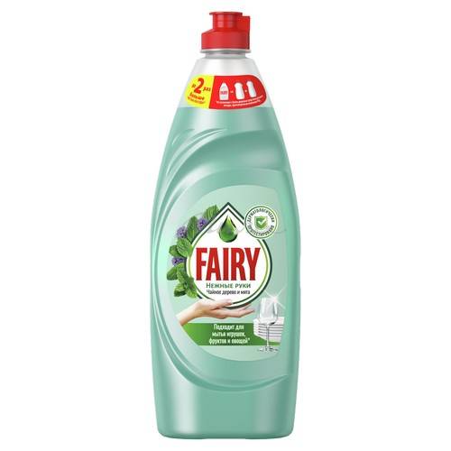 Средство для мытья посуды FAIRY Нежные руки Чайное дерево и мята, 650 мл #2