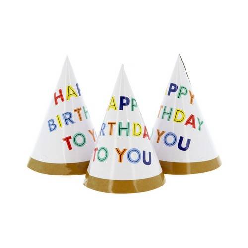 Набор праздничных колпаков Happy Birthday, 6 шт, арт. 7012305704 #2