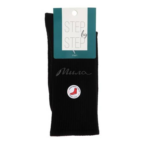 Носки мужские STEP BY STEP Махровая стопа, черный, р. 25-27, арт. НМ 9055-40