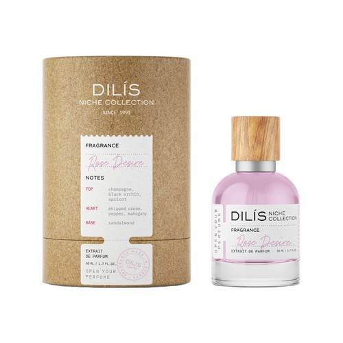 Духи экстра DILIS Niche Collection Rose Desire для женщин, 50 мл
