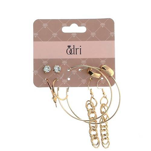 Серьги ODRI, 4 пары, арт. SLW-TCP-163