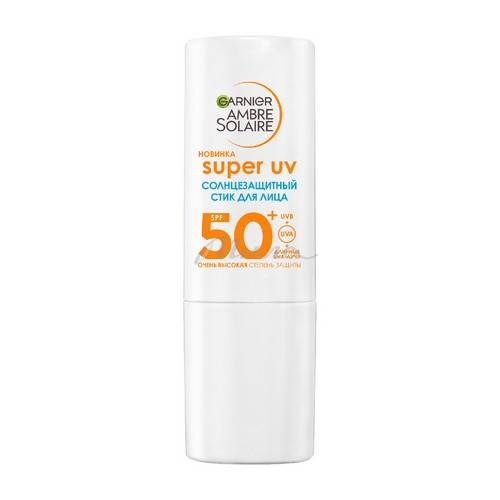 Стик солнцезащитный для лица GARNIER Ambre Solaire Super UV SPF50+, 75 мл