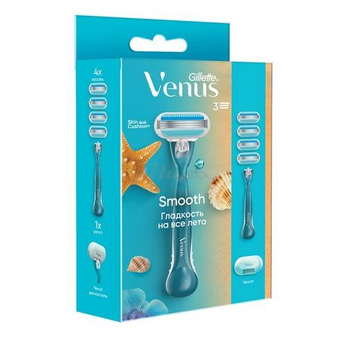 Бритва GILLETTE Venus с 1 сменной кассетой + Кассеты сменные для бритья, 3 шт + Чехол #2