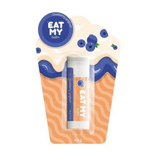 Бальзам для губ EAT MY Йогурт с голубикой, 4.8 г