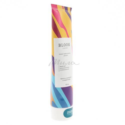 Пигмент прямого действия для волос BLOOM Сosmetics Colorist Bloom без окислителя, тон неоновый аквамарин, 100 мл #2