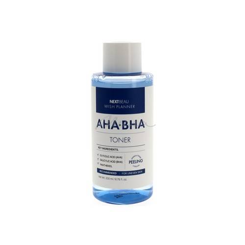 Тонер для лица NEXTBEAU с AHA/BHA кислотами Wish Planner AHA/BHA Toner очищающий, 200 мл #2