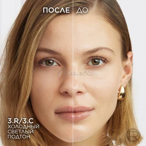 Пудра для лица L`Oreal Paris Accord Parfait компактная легкая, тон 3R/3C, 9 г #4
