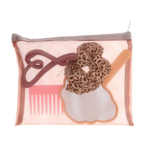Набор дорожный ODRI Travel Set (расческа - 1 шт, крабик - 1 шт, зеркало- 1 шт, резинка -1 шт), арт.тSLWXL251222-58