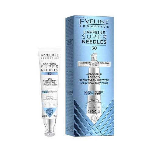 Мезо-сыворотка для области вокруг глаз EVELINE Cosmetics Super Needles Кофеин 30, 15 мл