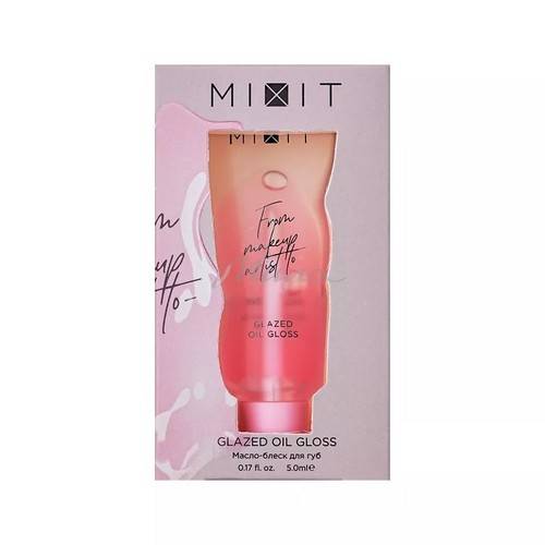 Масло-блеск для губ MIXIT Glazed Oil Gloss, тон Pale Pink, 5 мл