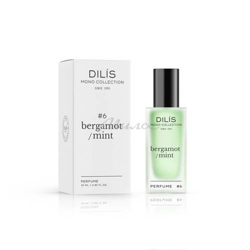 Духи для женщин DILIS Mono Collection Bergamot Mint, 25 мл