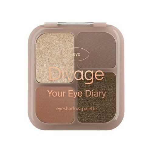 Палетка теней для век DIVAGE Your Eye Diary, тон 02 warm pages