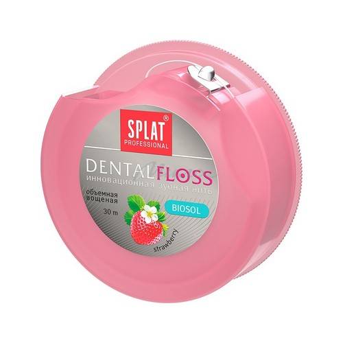 Нить зубная SPLAT объемная серии Professional DentalFloss с ароматом клубники, 30 м #3