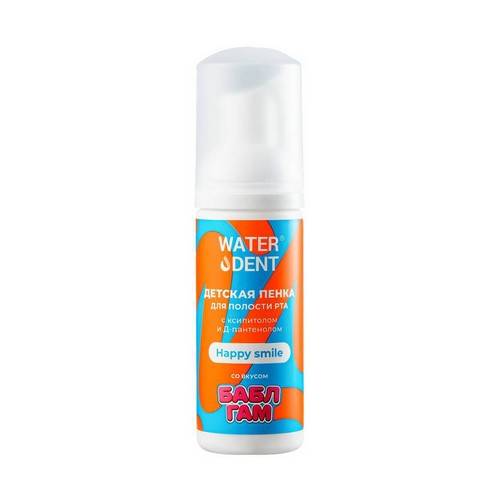 Пенка-ополаскиватель для полости рта детская WATERDENT Bubble Gum, 50 мл