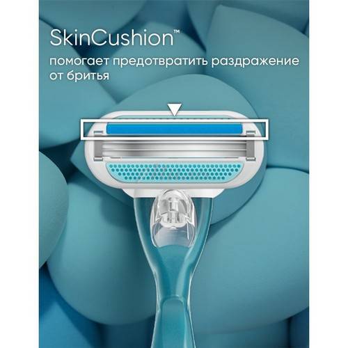 Бритва GILLETTE Venus с 1 сменной кассетой + Кассеты сменные для бритья, 3 шт + Чехол #8