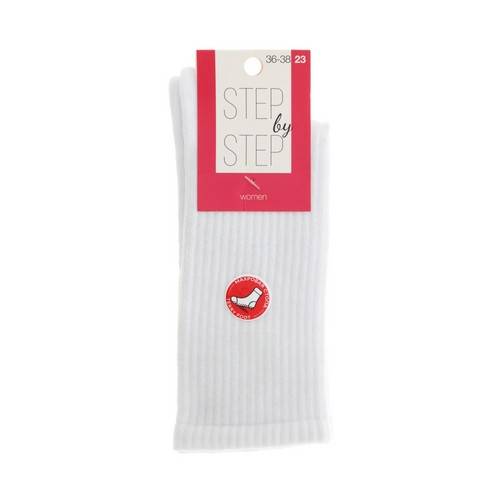 Носки женские STEP BY STEP Махровая стопа, белый, р.23, арт. НЖ 9054-40