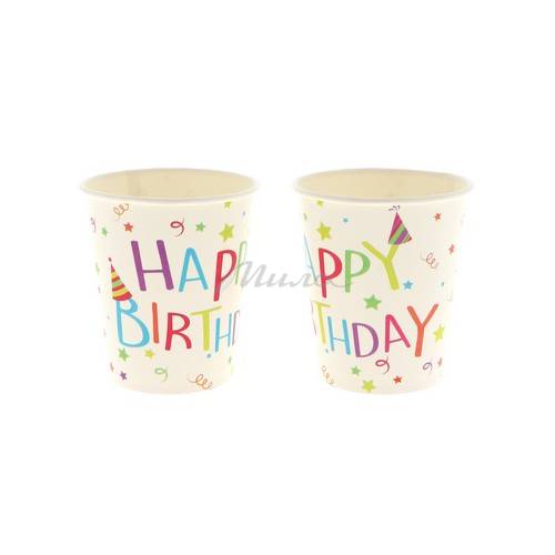 Набор праздничных стаканов Happy Birthday, 10 шт, арт. 7012305700 #2