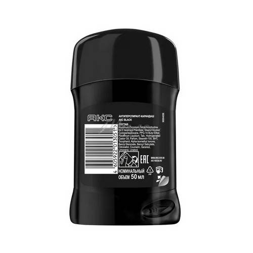 Антиперспирант стик АКС Black, 50 мл #3