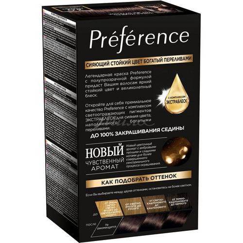 Краска для волос L'OREAL Recital Preference, тон 3.0 Бразилия темно-каштановый, 174 мл #2