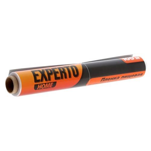 Пленка пищевая EXPERTO Home для упаковки продуктов, 100 м