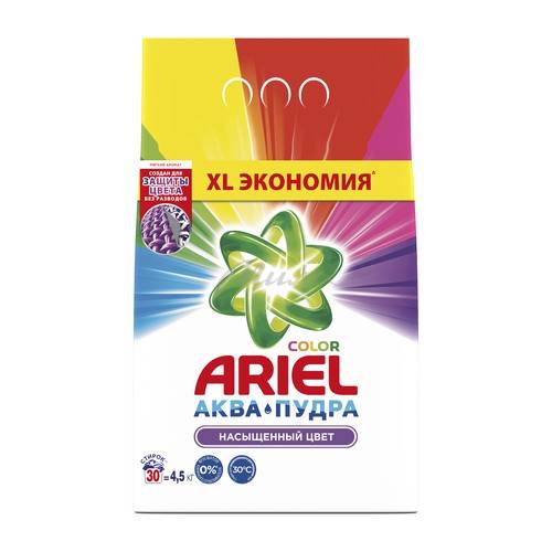 Порошок стиральный ARIEL Чистота Deluxe Color & Style автомат, 4.5 кг