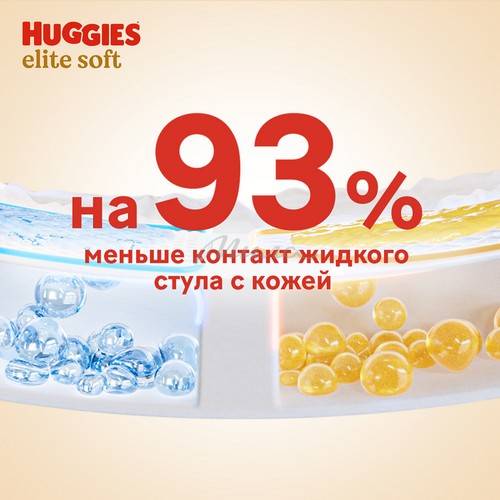 Подгузники детские HUGGIES Elite Soft 1 (3-5 кг), 84 шт #5