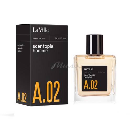 Парфюмерная вода LA VILLE Scentopia A.02 для мужчин, 50 мл