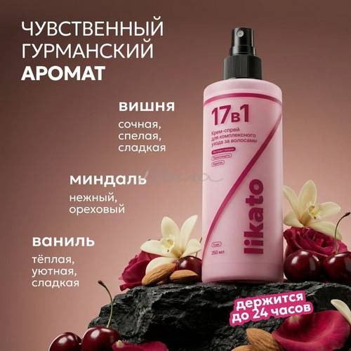 Крем-спрей для волос LIKATO Professional 17 в 1 с экстрактом вишни, 250 мл #5