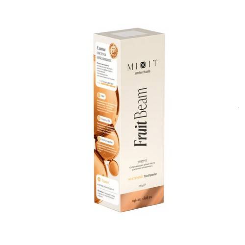 Паста зубная MIXIT Fruit Beam отбеливающая с витамином С, 75 г #6