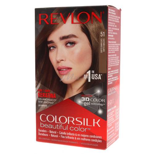 Краска для волос REVLON Colorsilk Beautiful Color перманентная с кератином без аммиака, тон 51 #2
