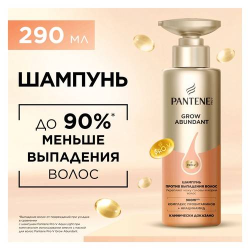 Шампунь для волос PANTENE Pro-V Grow Abundant, 290 мл #4
