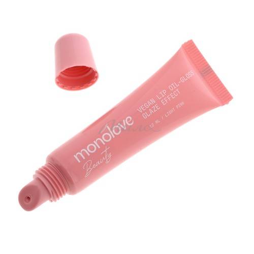 Масло-блеск для губ MONOLOVE BEAUTY Vegan Glaze Effect, тон Light Pink, 12 мл #2