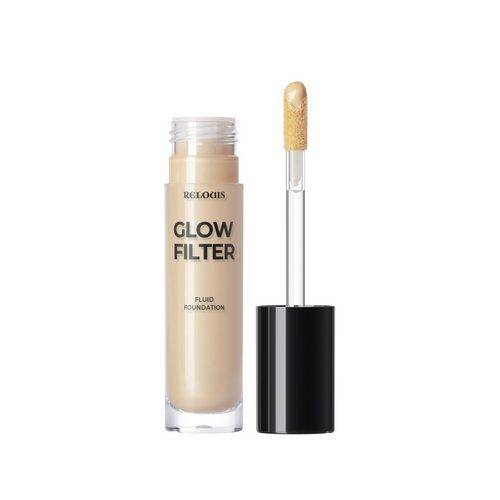Тональный флюид RELOUIS Glow Filter Fluid Foundation сияющий с эффектом «фильтра», тон 03 Warm Beige #2
