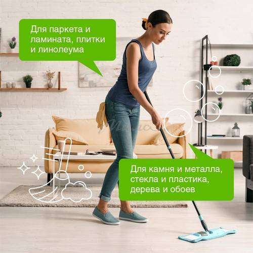 Средство для мытья поверхностей SYNERGETIC Биоразлагаемое Горная лаванда, 0.75 л #5