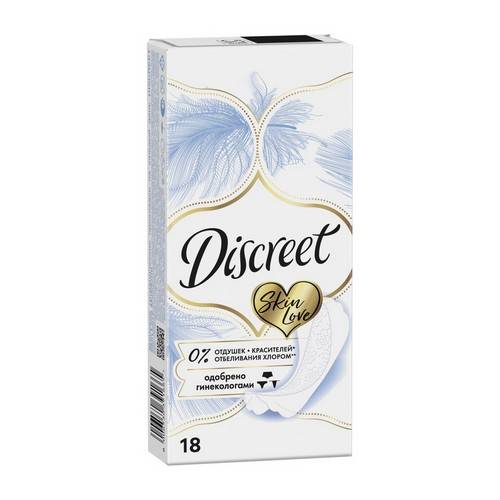 Прокладки ежедневные DISCREET Skin Love Multiform Single, 18 шт #2